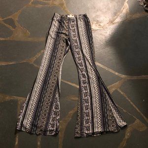 Pattern flare pants